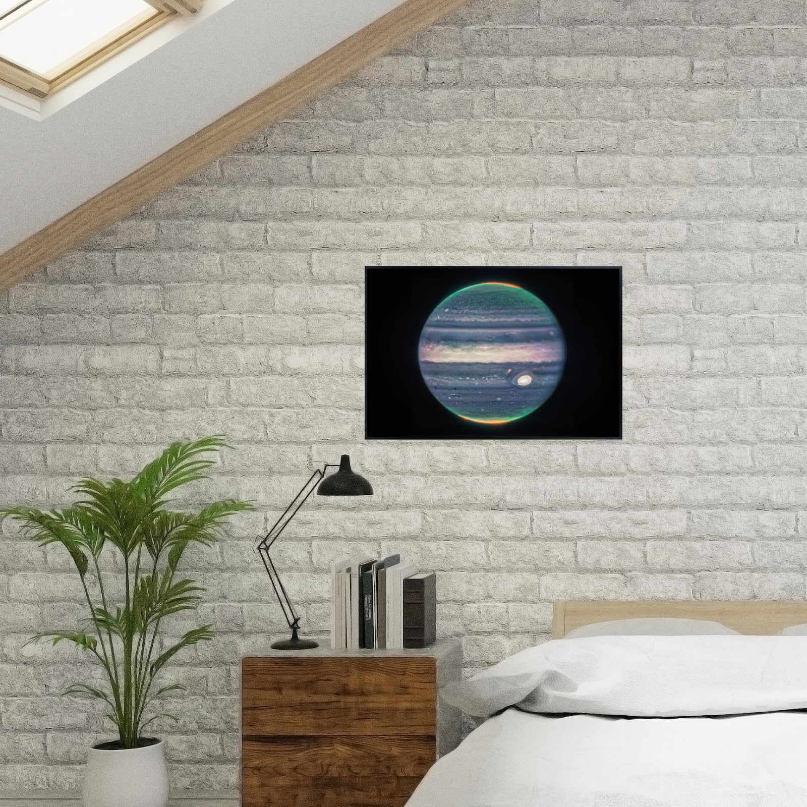Blessed Posters Jupiter Poster – Night Sky Wall Art Print for Bedroom, Living Room, Office, or Home Decor – Space Astronomy Photography Artwork