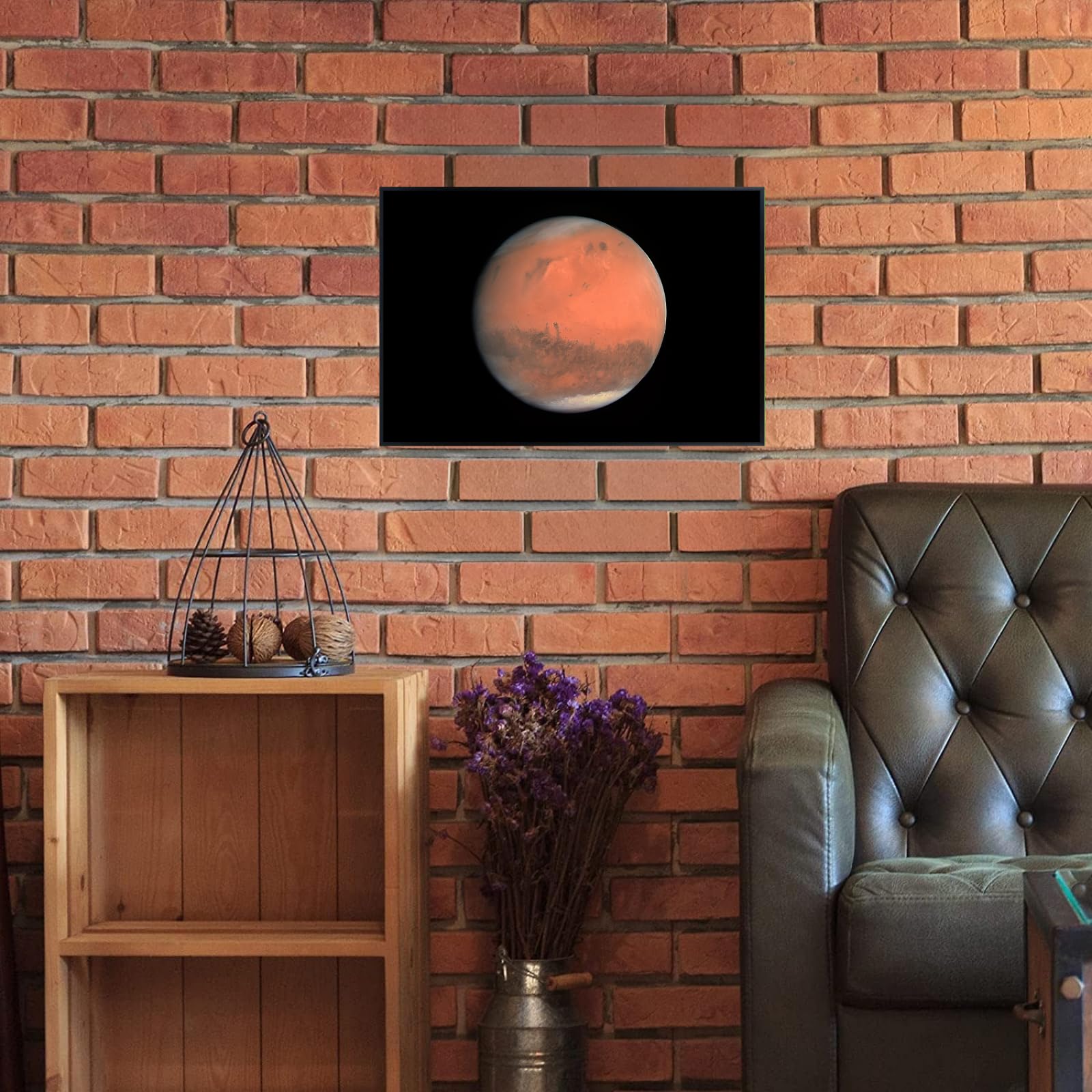Blessed Posters Mars Planet Poster – Space Wall Art Print for Bedroom, Living Room, Office, or Home Decor – Astronomy Galaxy Photography Artwork