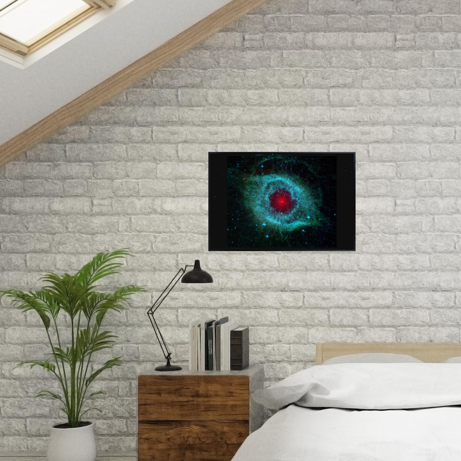 Blessed Posters Helix Nebula Poster – Space Galaxy Wall Art Print – Astronomy Photography Artwork for Bedroom Living Room Home Office Decor
