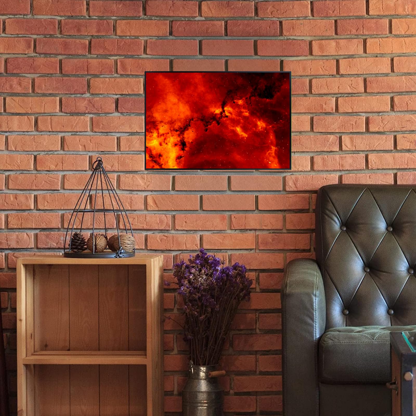 Blessed Posters Rosette Nebula Poster – Space Wall Art for Bedroom Living Room Office or Home Decor – Galaxy Astronomy Night Sky Print
