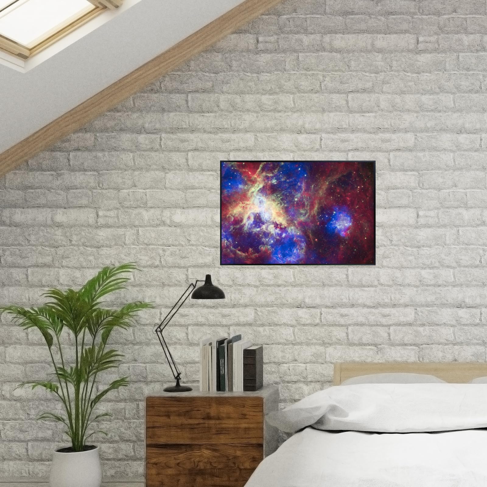 Blessed Posters Tarantula Nebula Poster – Galaxy Night Sky Wall Art Print – Space Astronomy Photography for Bedroom Living Room Home Office Decor