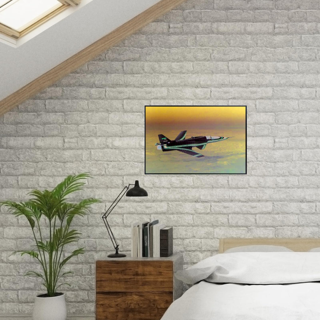 Blessed Posters X-29 in Flight Poster – Night Sky Wall Art Print for Home, Bedroom, Living Room, Office – Aviation and Space Photography Artwork