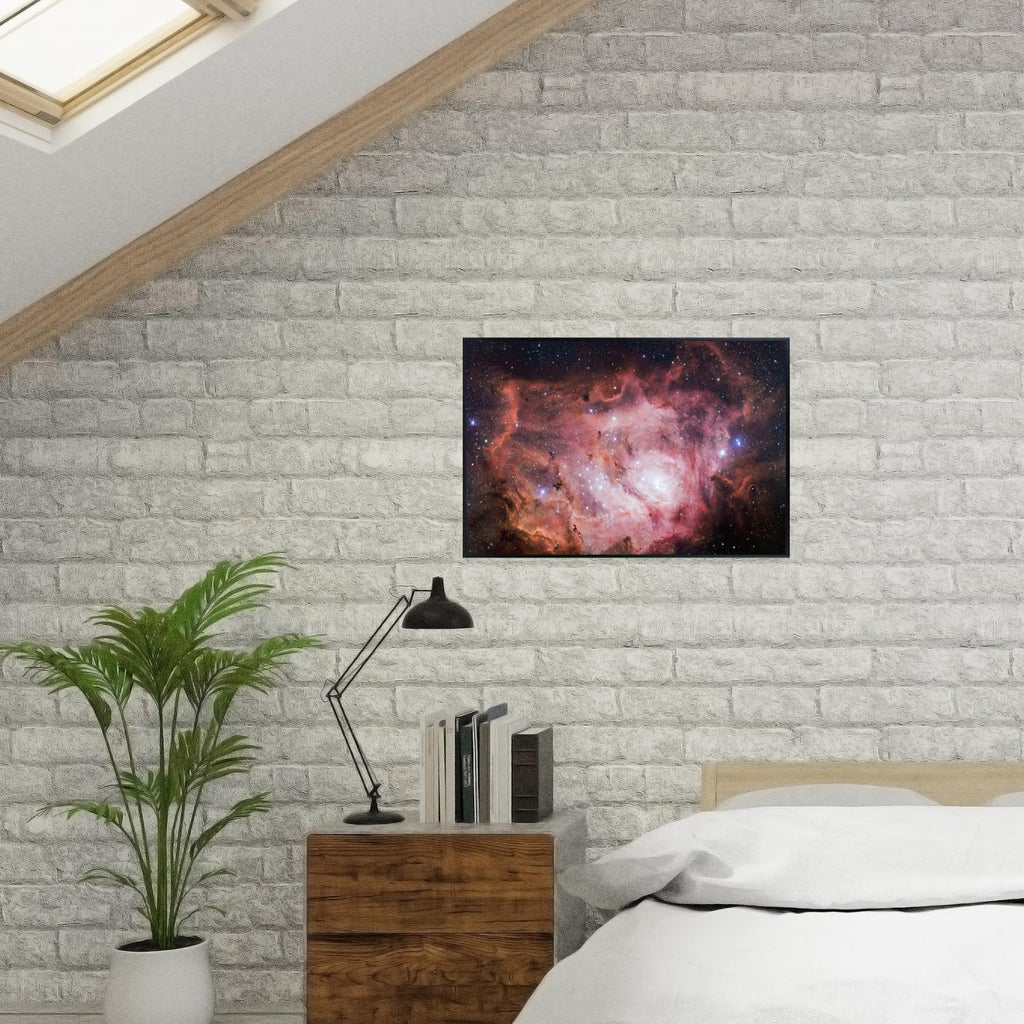 Blessed Posters Lagoon Nebula Poster – Galaxy Night Sky Wall Art Print – Space Astronomy Photography for Bedroom Living Room Home Office Decor