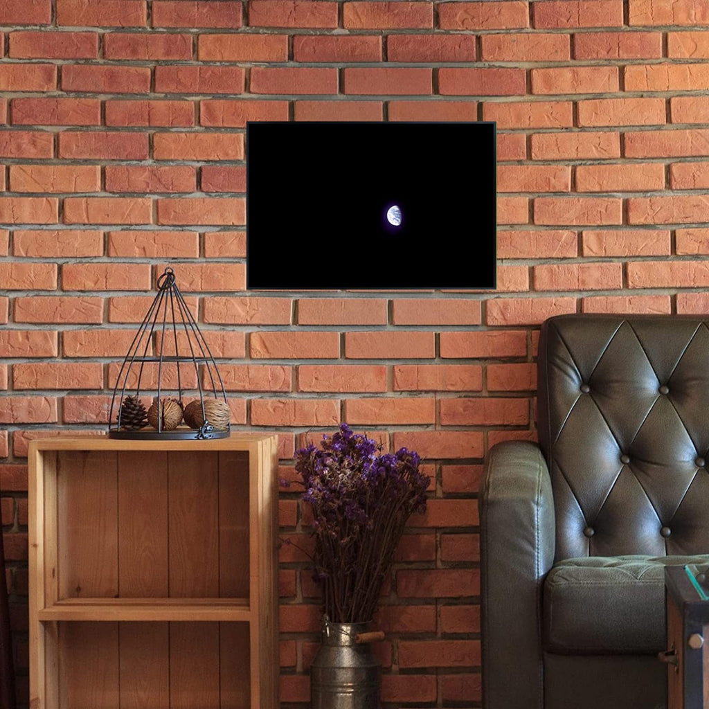 Blessed Posters Earth from Apollo 8 Wall Art – Space Photography Print of Galaxy and Earth View – Astronomy Decor for Home Office Bedroom Living Room