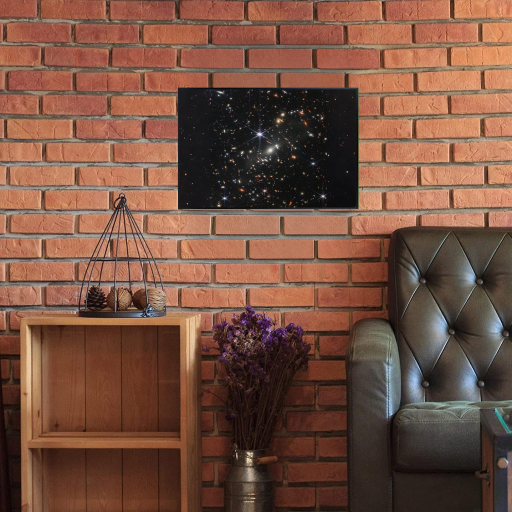 Blessed Posters Galaxy Cluster Wall Art – Night Sky Astronomy Print Space Photography Poster for Bedroom Living Room Home Office Decor