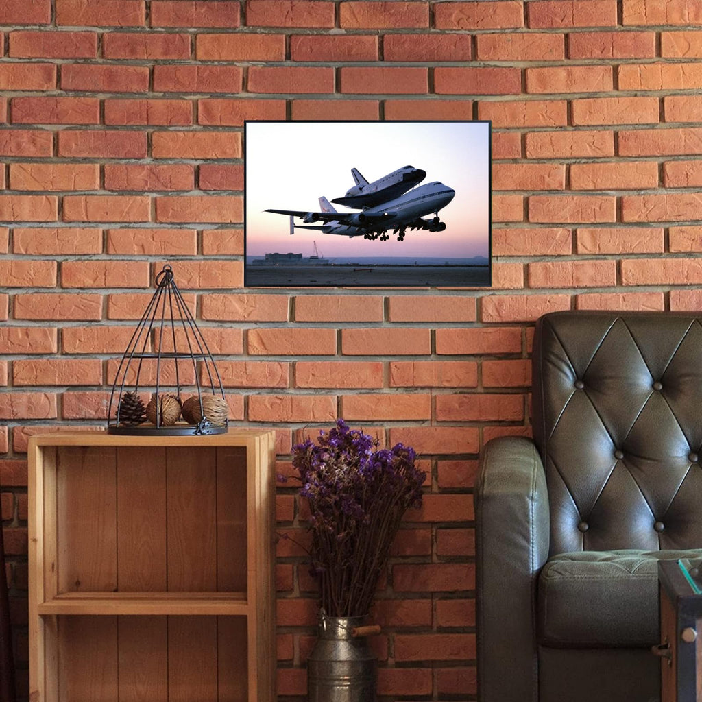 Blessed Posters Shuttle Carrier Aircraft Poster – Galaxy Wall Art Print for Home Office Bedroom Decor – Space Photography Artwork
