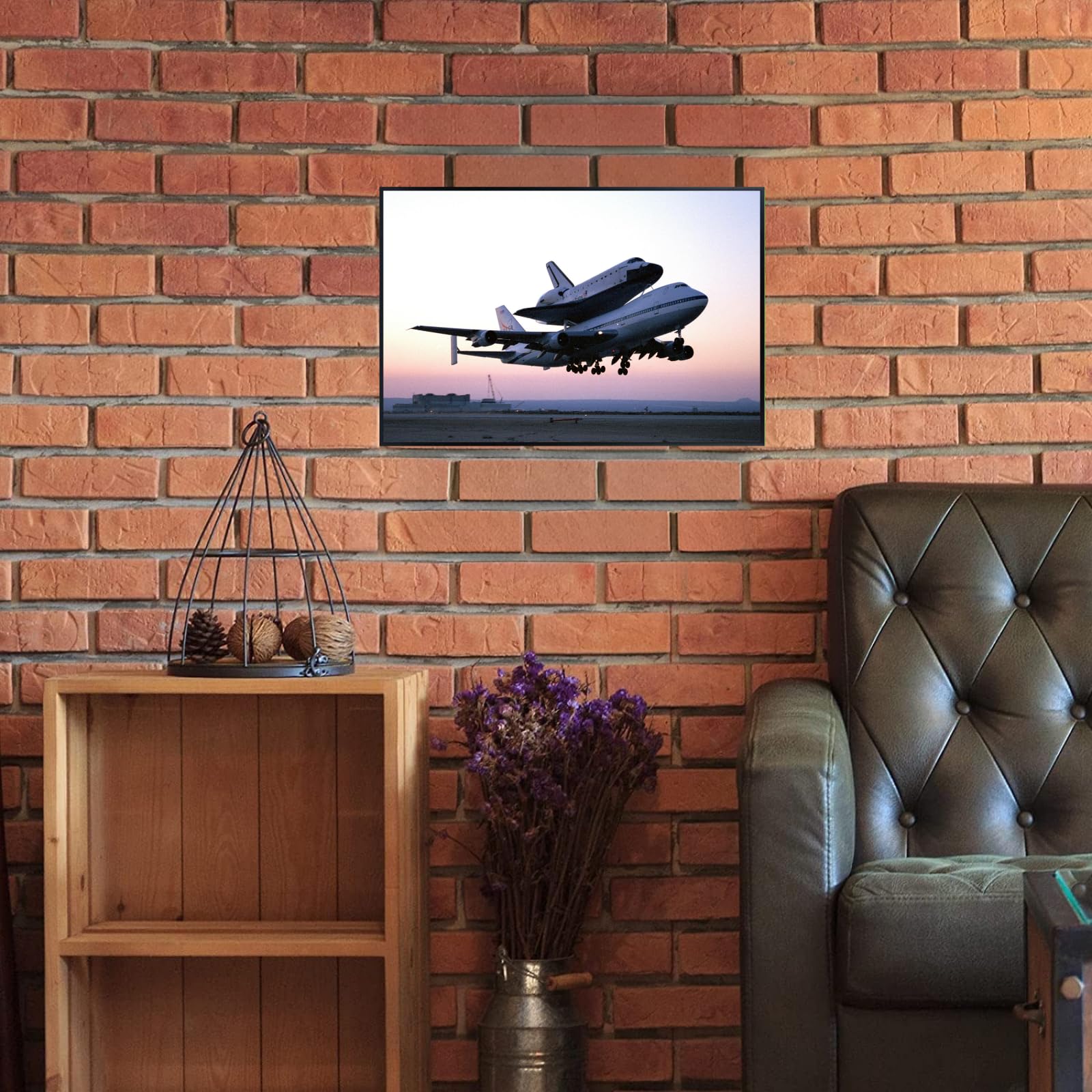 Blessed Posters Shuttle Carrier Aircraft Poster – Galaxy Wall Art Print for Home Office Bedroom Decor – Space Photography Artwork
