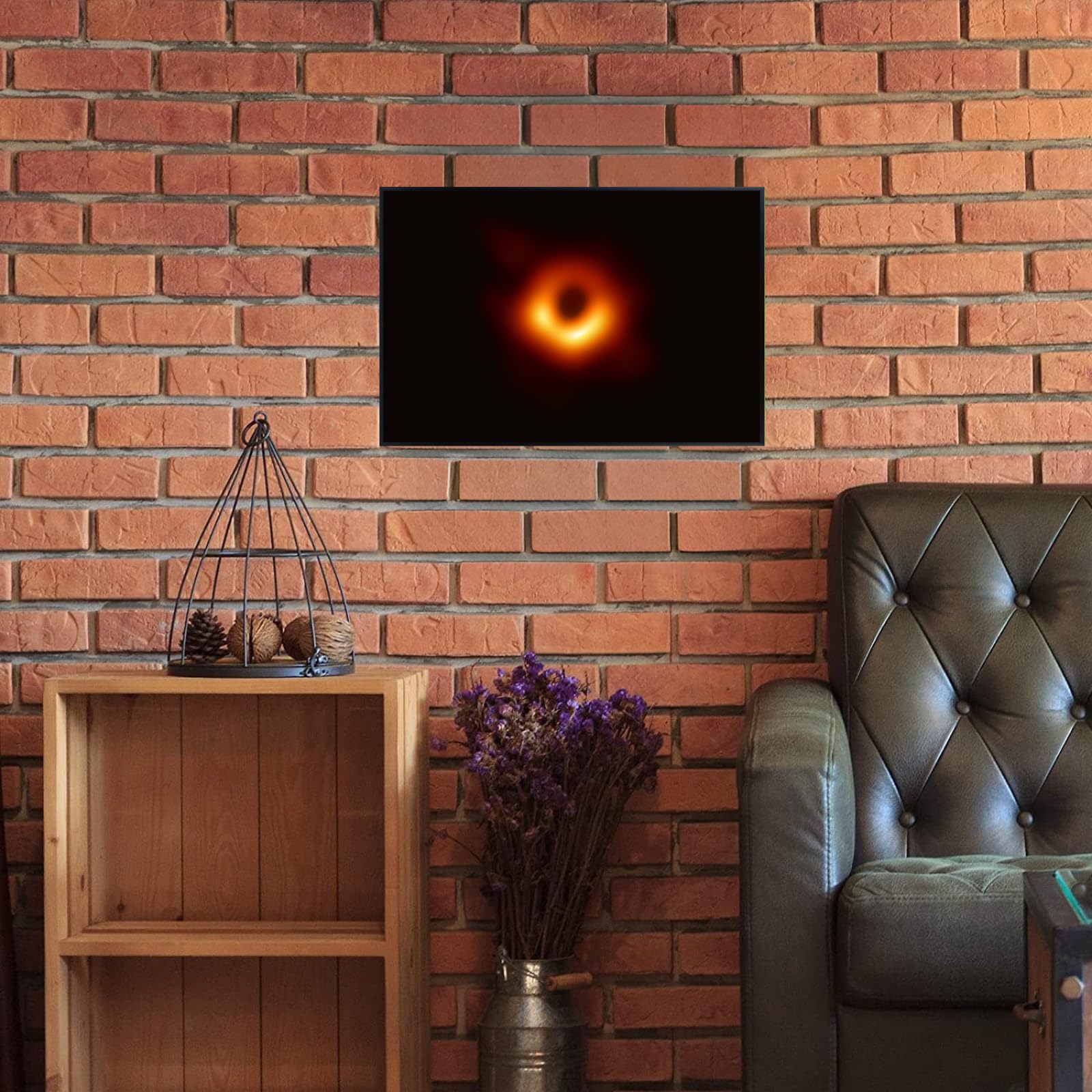 Blessed Posters Black Hole Messier 87 Wall Art – Galaxy Night Sky Astronomy Poster Space Photography Print for Bedroom Living Room Home Office Decor