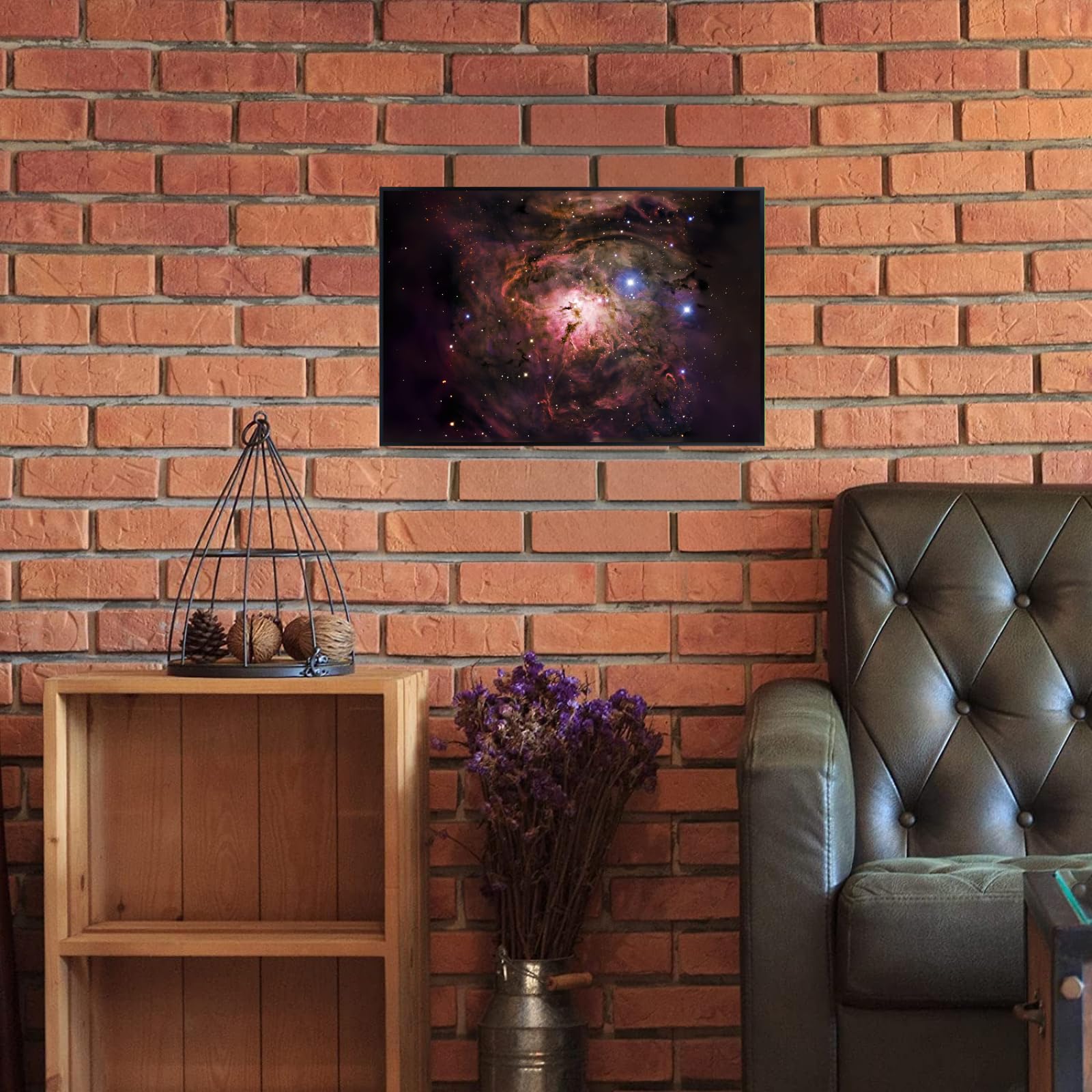 Blessed Posters Lagoon Nebula Poster – Space Galaxy Wall Art Print – Astronomy Photography for Bedroom Living Room Home Office Decor