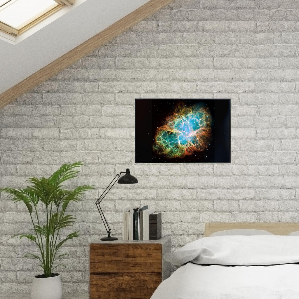 Blessed Posters Crab Nebula Poster – Galaxy Space Wall Art Print – Astronomy Photography Artwork for Bedroom Living Room Home Office Decor