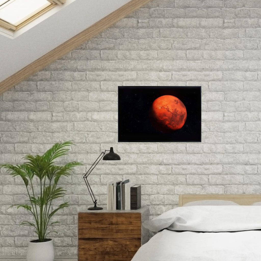 Blessed Posters Planet Mars Poster – Galaxy Wall Art Print for Home Office Bedroom Decor – Space Astronomy Artwork
