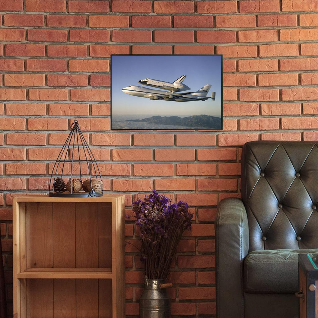 Blessed Posters Space Shuttle Carrier Poster – Galaxy Wall Art Print for Home Office Bedroom Decor – Space Photography Artwork