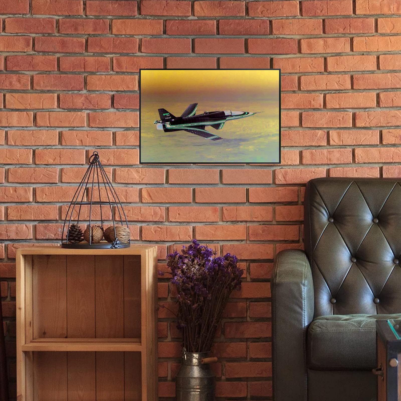Blessed Posters X-29 in Flight Poster – Night Sky Wall Art Print for Home, Bedroom, Living Room, Office – Aviation and Space Photography Artwork