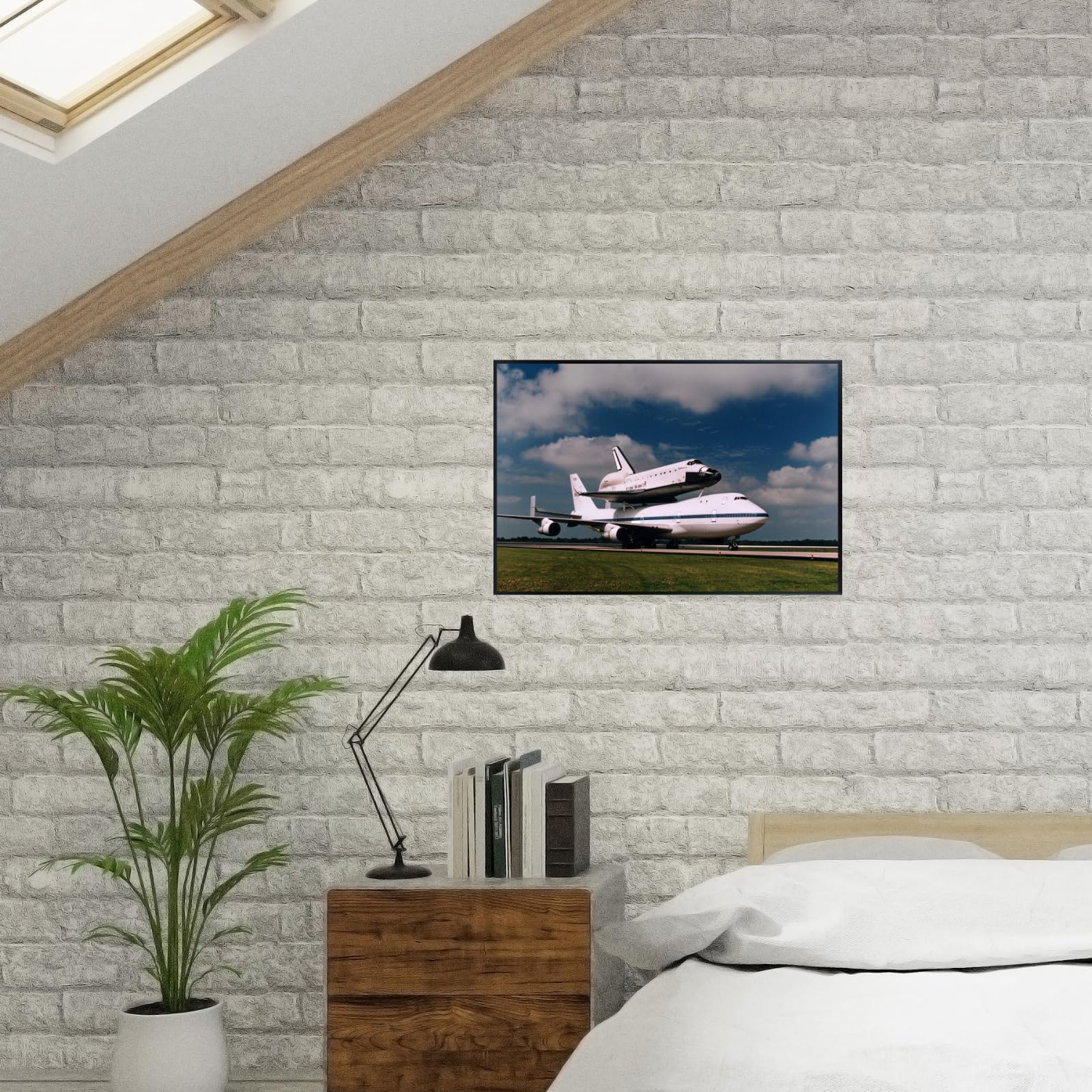 Blessed Posters Space Shuttle Transit Poster – Galaxy Wall Art Print for Home Office Bedroom Decor – Space Photography Artwork