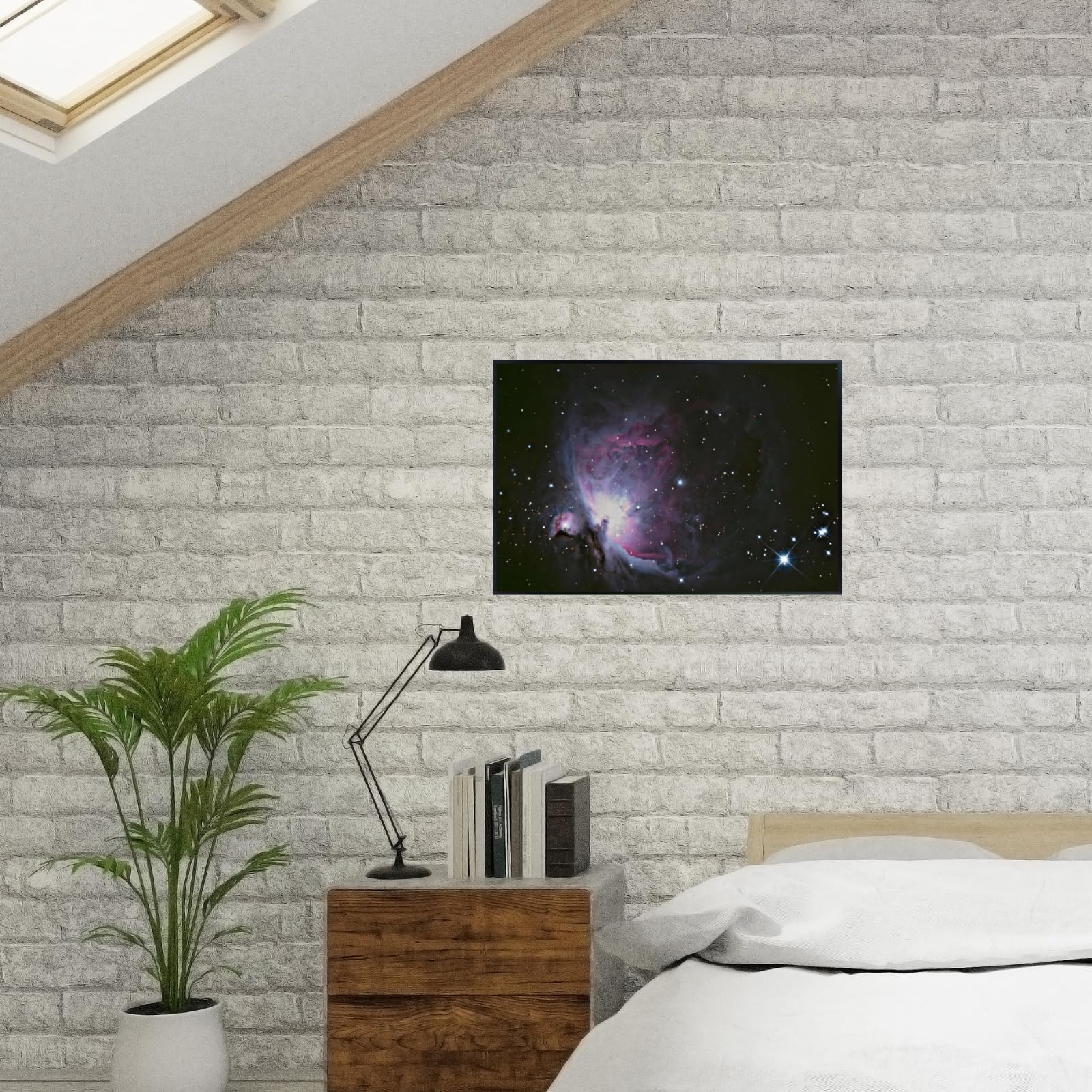 Blessed Posters Orion Nebula Poster – Deep Space Galaxy Wall Art Print for Home Office Bedroom Decor – Astronomy Photography Cosmic Artwork
